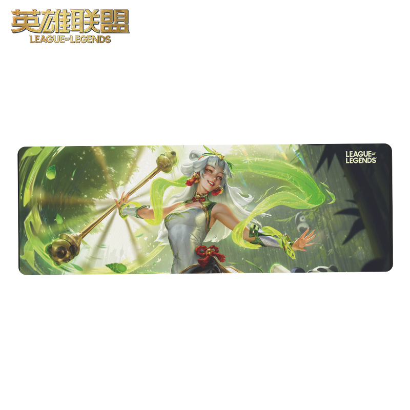 英雄联盟LOL 熊猫娃娃拉克丝鼠标垫XL大号桌垫游戏周边官方正品