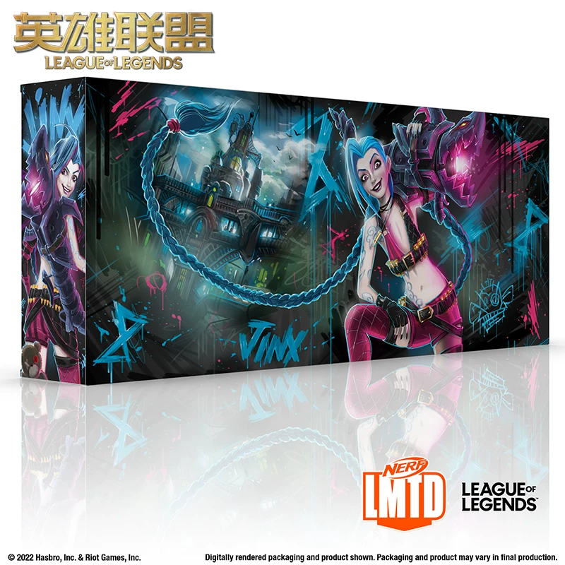Лига легенд LOL Hasbro Joint Jinx Fish Bone Launcher