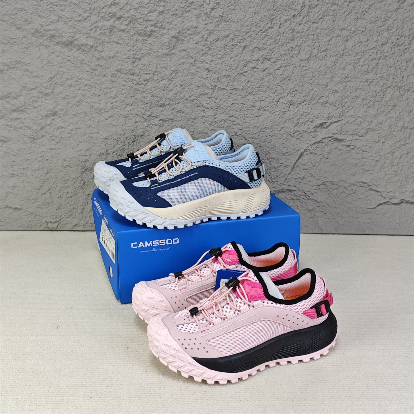 美骆世家溯溪鞋夏季一脚蹬户外徒步登山鞋女厚底休闲透气运动鞋