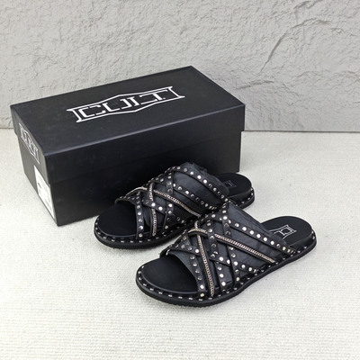 意大利轻奢女凉鞋平底休闲沙滩凉