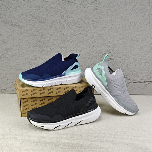 网面透气一脚蹬休闲健步鞋跑步鞋