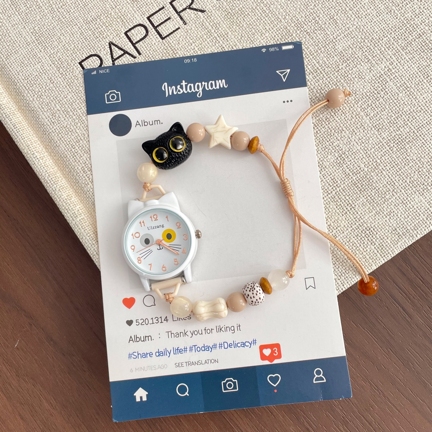 小众原创diy手链手表少女学生