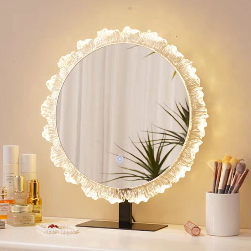 太阳花网红亚克力轻奢智能化妆镜