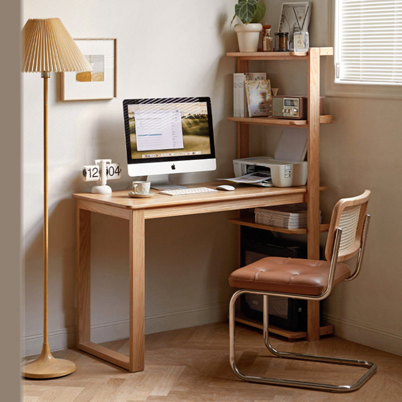 念念全实木连体书桌柜书架靠墙转角家具办公桌简约书房电脑桌,住宅家具,连体书桌柜,淘宝优惠券,粉丝福利购,淘宝优惠卷