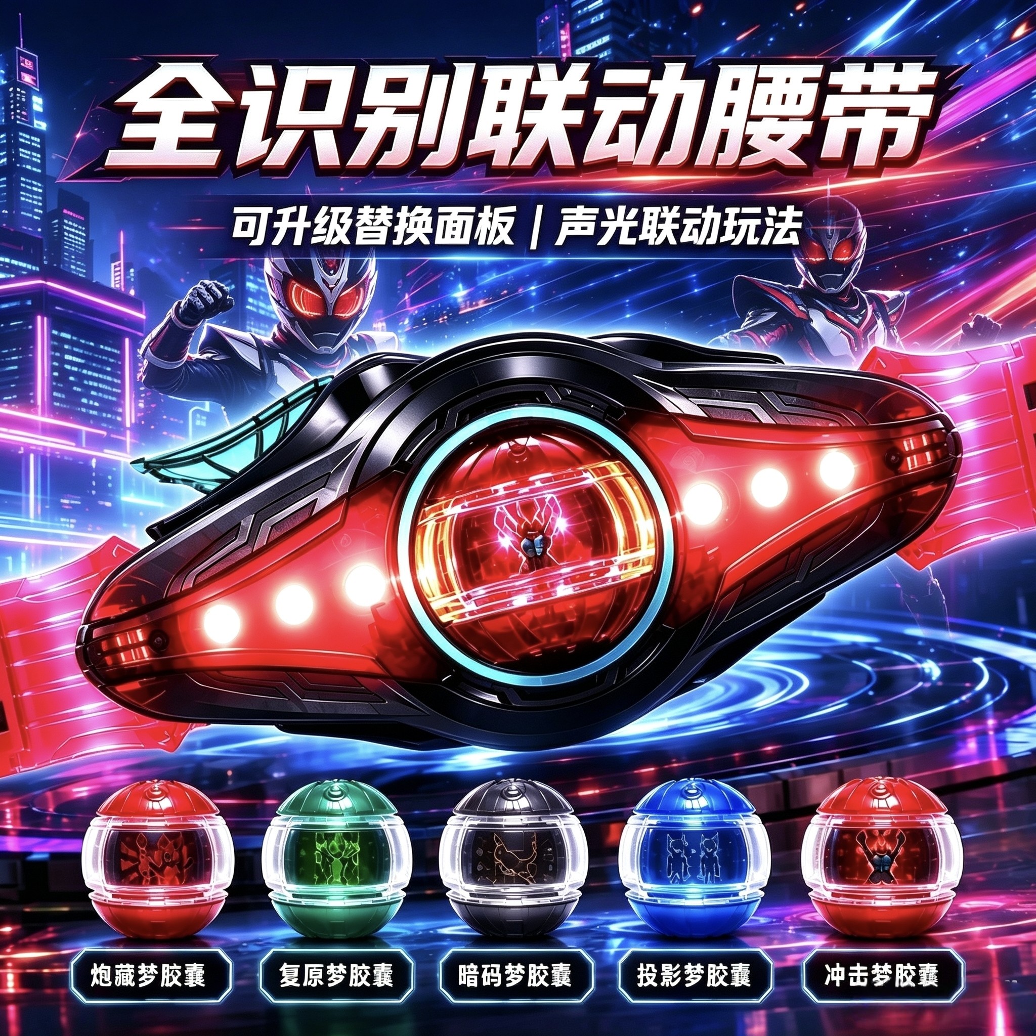 万代假面骑士声光联动可升级腰带