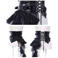 Mosigh ╋RQ-BL GOTHIC retro cosplay gorgeous rose velvet matching waist sealed-piece dress 21107 thumbnail 5