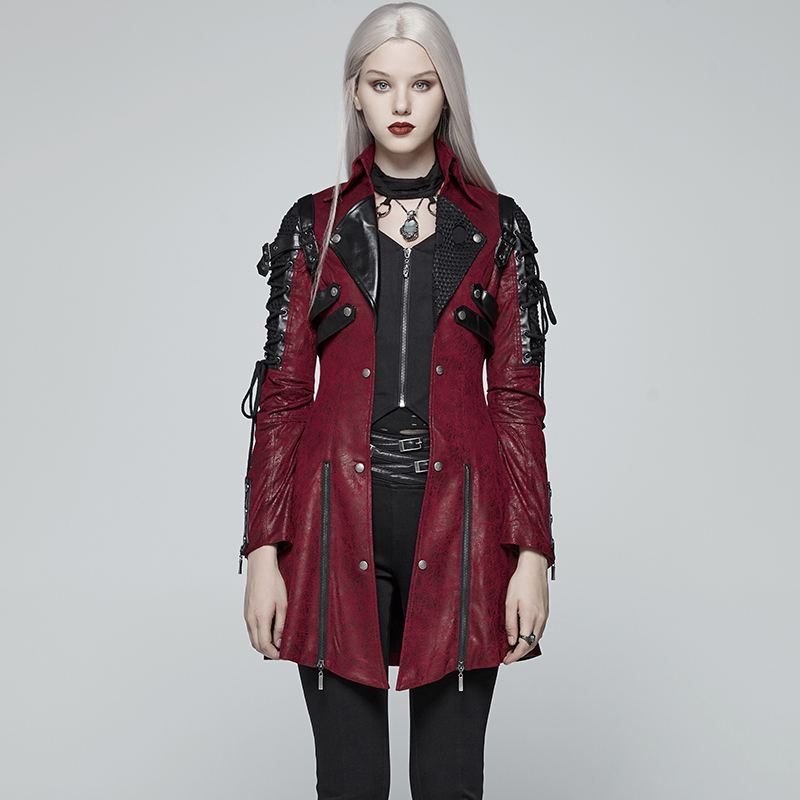 ╋魔叹╋PUNKRAVE蒸汽朋克重金属Steam哥特GOTHIC帅气女外套Y349F