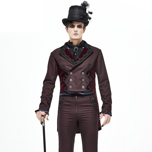 魔叹devil哥特燕尾西服男士外套