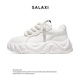 莎莱茜阿帕奇小白鞋 百搭男鞋 厚底增高低帮面包鞋 Salaxi 女休闲鞋