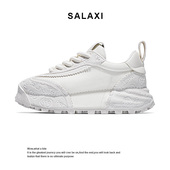 Salaxi莎莱茜前行者运动鞋 女 阿甘鞋 男厚底增高小白鞋 防滑百搭新款