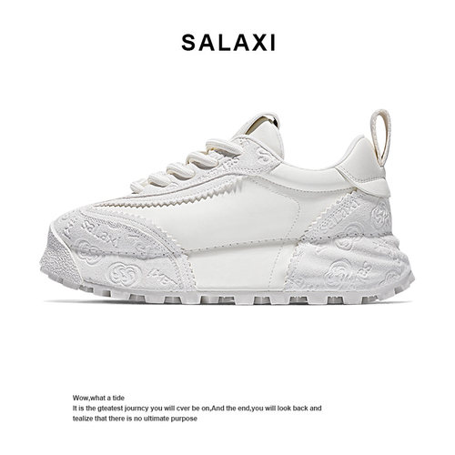 Salaxi/莎莱茜厚底增高小白鞋