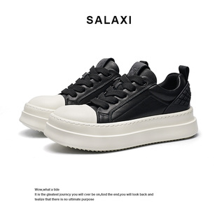 Salaxi/莎莱茜男鞋秋冬新款大胖丁百搭休闲鞋大头鞋增高厚底板鞋