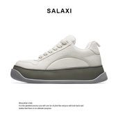 莎莱茜2026新品 潮流极简风面包鞋 低帮百搭男女款 Salaxi 休闲板鞋