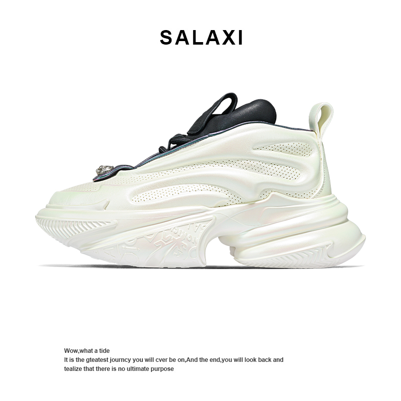 Salaxi/莎莱茜太空系列尊贵版国潮运动鞋情侣厚底老爹鞋男女同款-封面