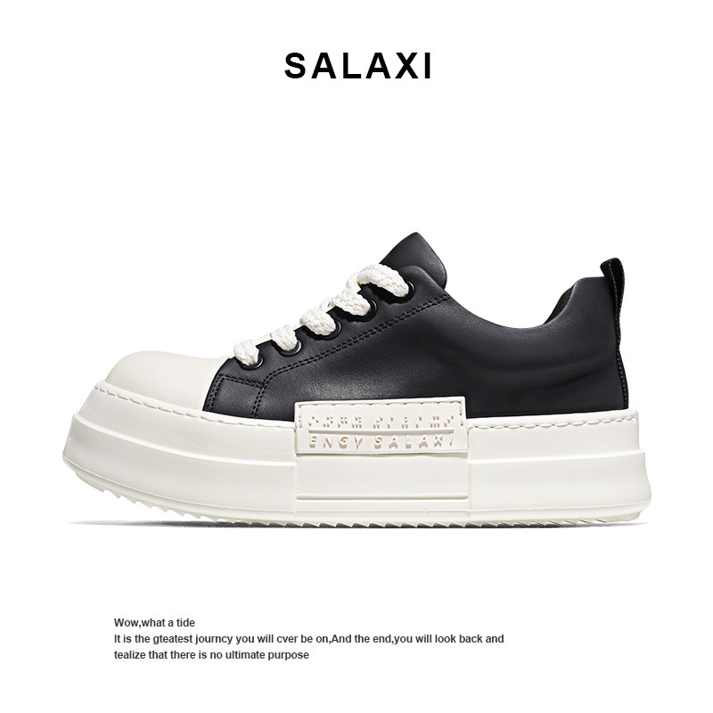 Salaxi/莎莱茜经典时尚高级感厚底板鞋男女款潮流百搭休闲运动鞋