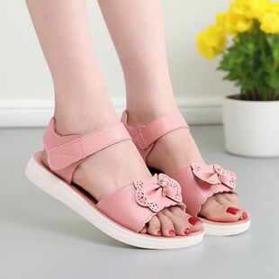 2025新款夏季仙女松糕厚底凉鞋女韩版百搭学生平底魔术贴露趾凉鞋