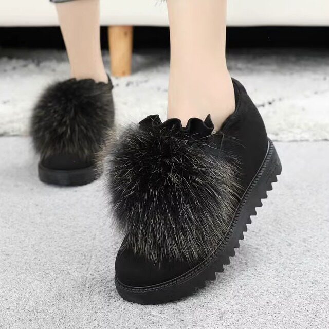 大棉鞋女加加厚绒雪地靴豆豆鞋内增高冬季新款东北防滑保暖毛毛鞋,女鞋,时尚雪地靴,淘宝优惠券,粉丝福利购,淘宝优惠卷