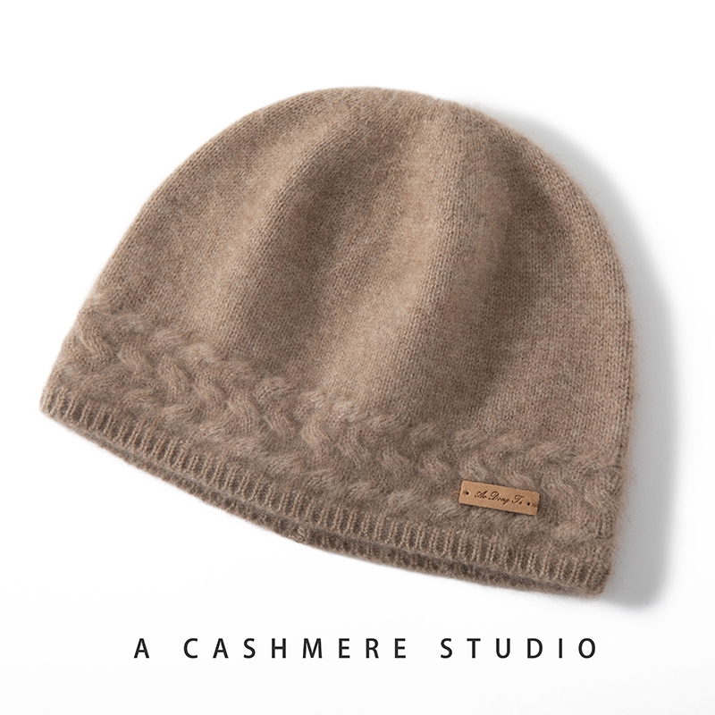 秋冬季新款100%山羊绒帽子女