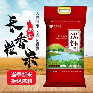 2025年纯新米东北黑龙江绥化长粒香大米5kg编织袋包装