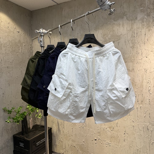 夏季美式工装多口袋五分短裤男
