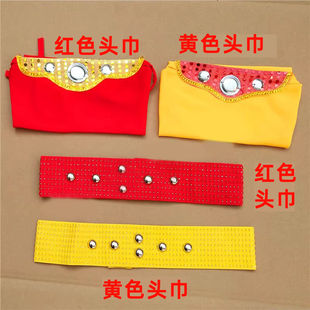 男士锣鼓衣服打鼓服饰头巾秧歌舞蹈服装东北扭秧歌演出腰鼓衣服