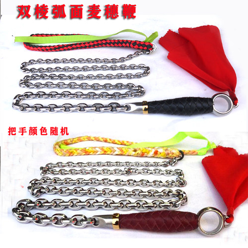 双棱麦穗鞭健身鞭甩鞭麒麟鞭无极变不锈钢鞭短环厚壁无纹螺母鞭
