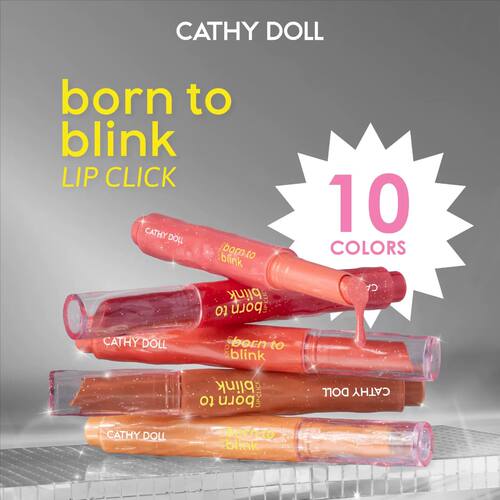 泰国lingorm同款CathyDoll按压唇蜜唇釉唇膏细闪滋润丰唇保湿淡纹