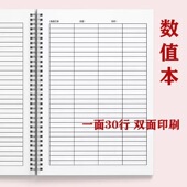 万能表数据记录本A4记账本A5日常收入支出自由填写采购资料记录表