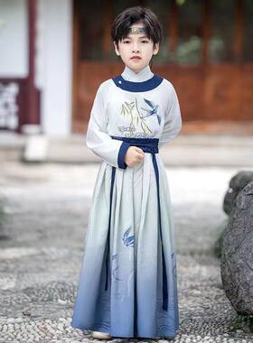 男童汉服书生武侠开笔礼演出服