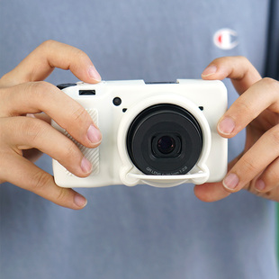 适用理光GR3相机包GRIII硅胶套Ricoh gr3简约保护套GR3X收纳包粉