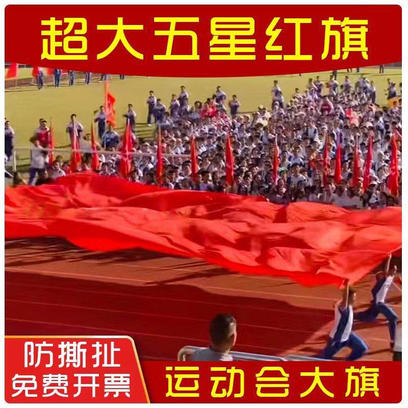 大国旗定制定做超大特大号运动会大旗巨幅大尺寸国旗五星红旗