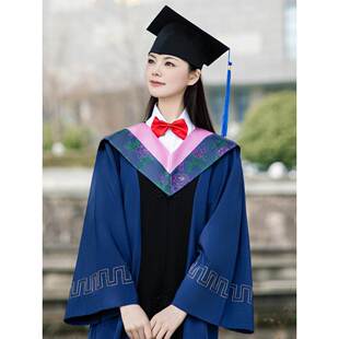 高质量硕士服学士服文理科学位袍定制大学生毕业礼服研究生毕业袍