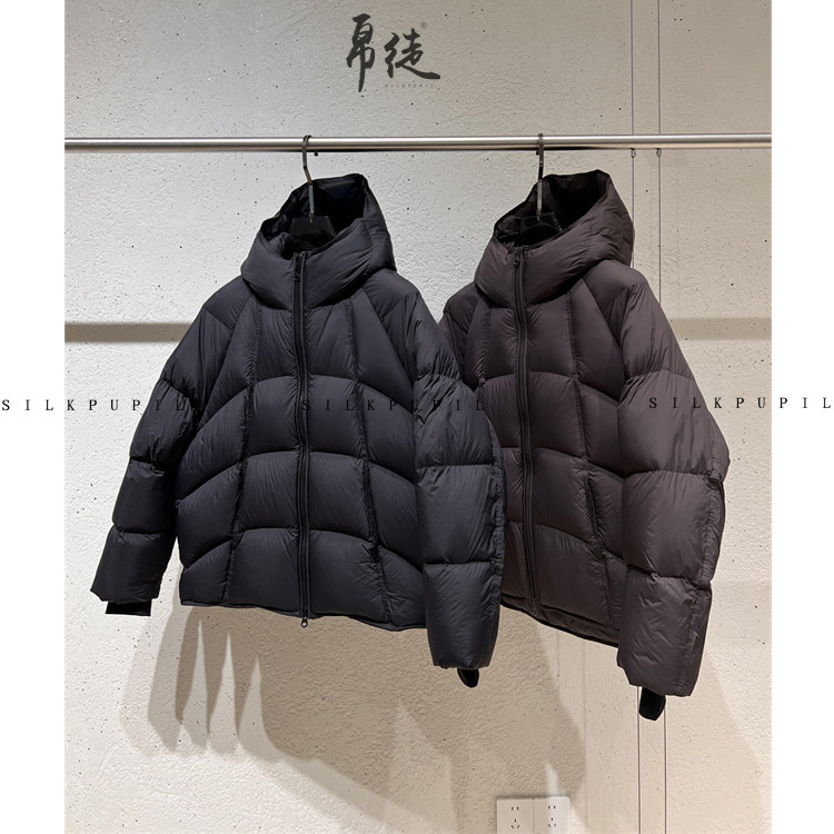 年货羽绒服90白鸭绒加厚高填充高蓬松线体解构设计连帽情侣款外套