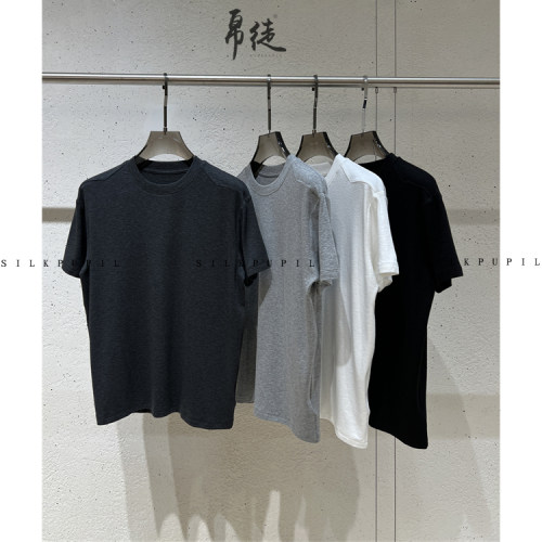 「云雾T」轻薄软糯Q弹透气舒适合体塑身型圆领松弛感净版短袖T恤