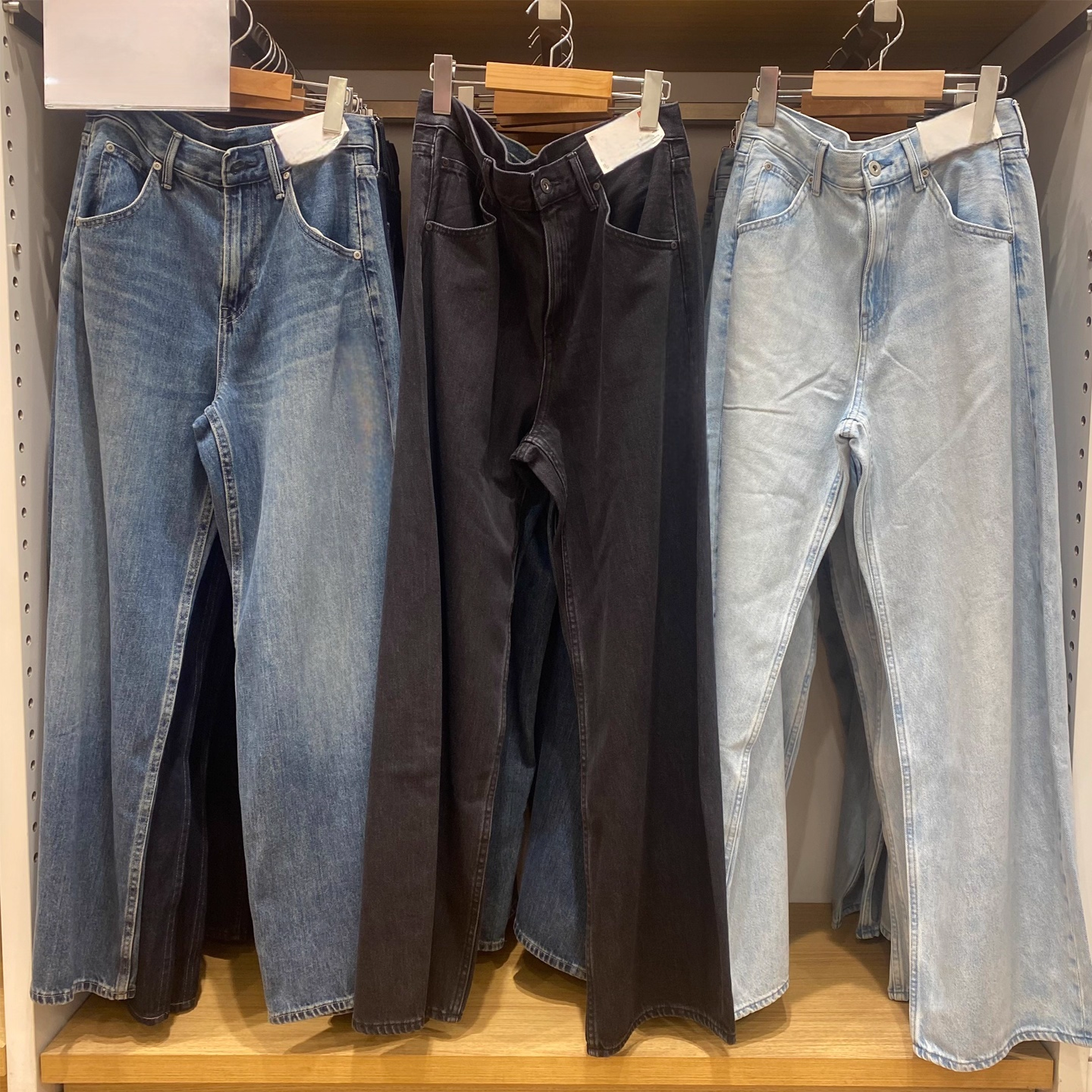 女装宽松廓形牛仔裤/弯刀镰刀裤子水洗产品显瘦阔腿长裤479000