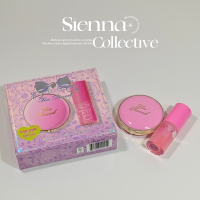 现货 TooFaced云朵腮红Candy Clouds+果冻唇油2件套