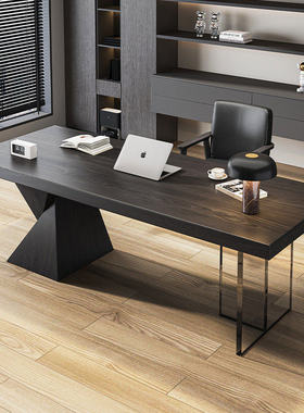意式极简书桌2026新款轻奢现代高级感小户型书房成人家用办公桌
