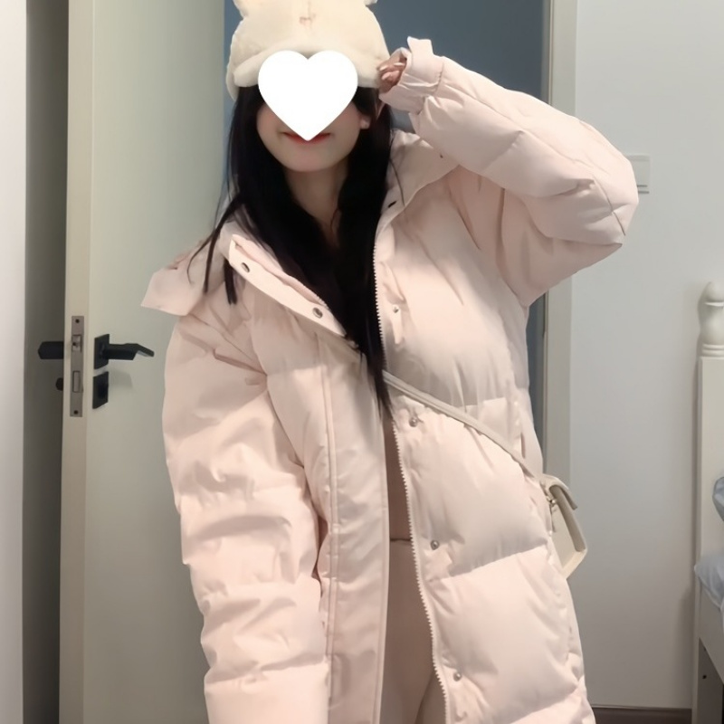 2025新款冬季加厚羽绒棉服女长款