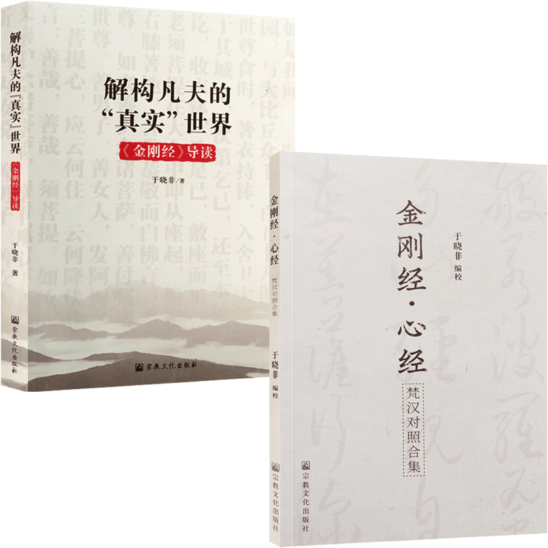 解构凡夫的真实世界金刚经导读+金刚经心经梵汉对照合集(套装)于晓非
