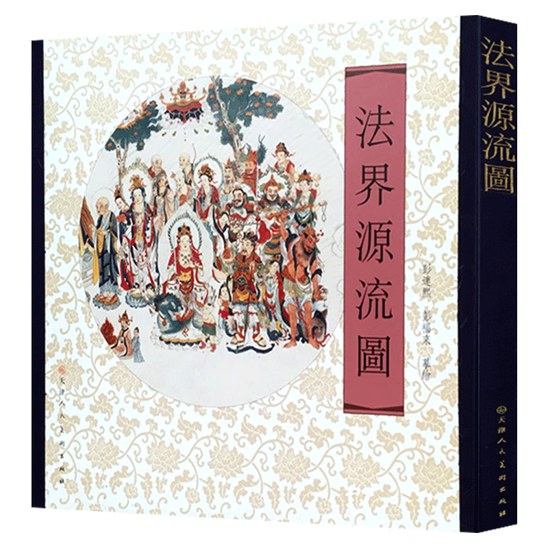 法界源流图 彭连熙 彭福来 中国历代名画作品 千佛图仙佛菩萨罗汉连环画 天津人民美术出版社 工笔画书籍