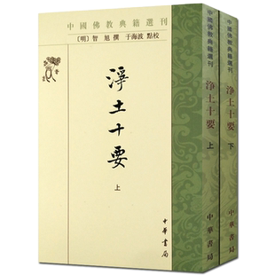 中国佛教典籍选刊-净土十要上下册 佛说阿弥陀经要解 往生净土决疑 观无量寿佛经初心三昧门 净土十疑论 念佛三昧宝王论 净土或问