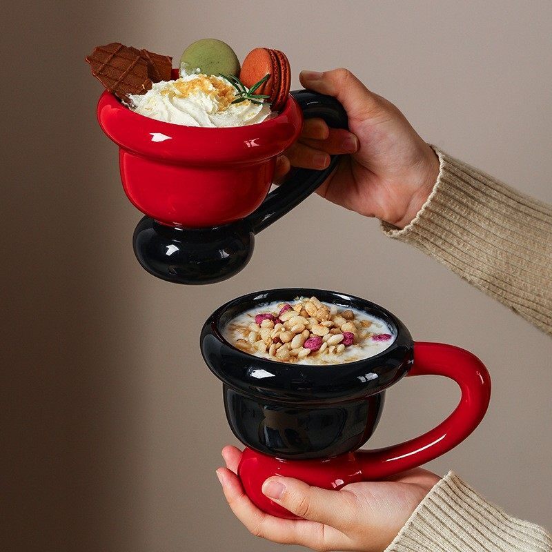 泽滕家新年马克杯带勺子套装喝水咖啡下午茶闺蜜情侣伴手圣诞礼物