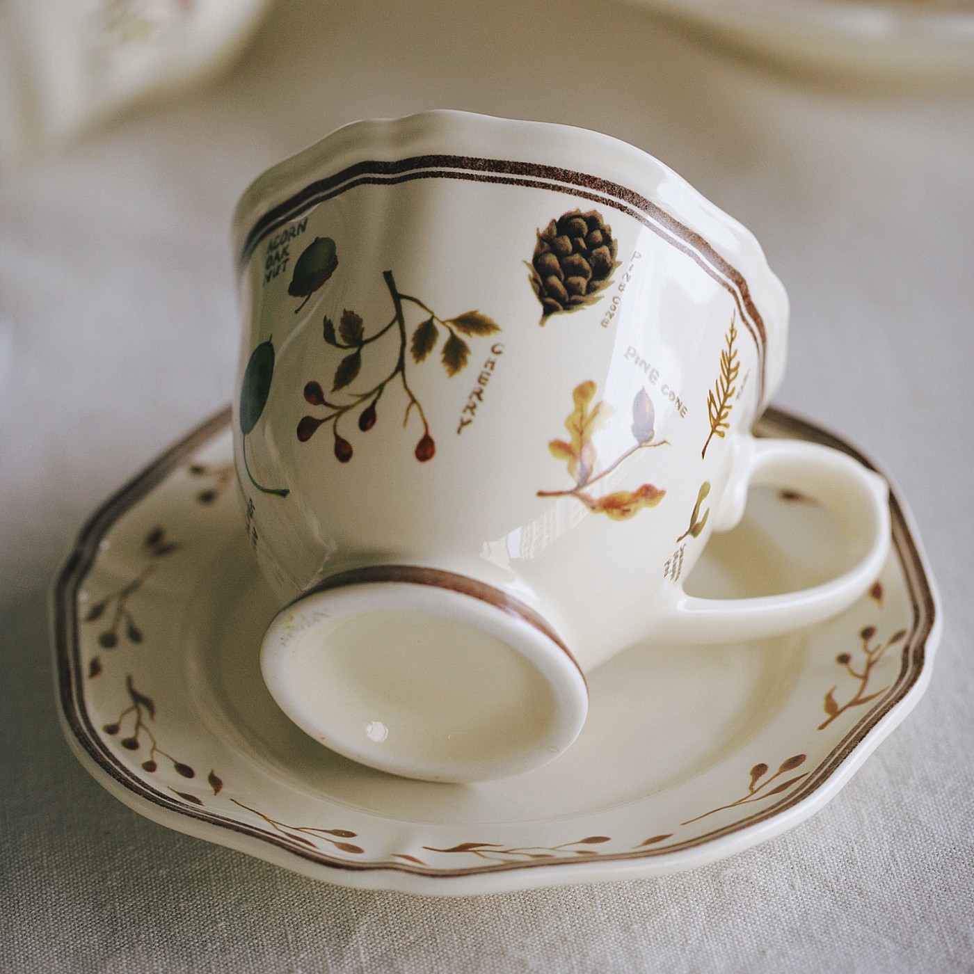 泽滕家马克杯陶瓷杯碟套装轻奢