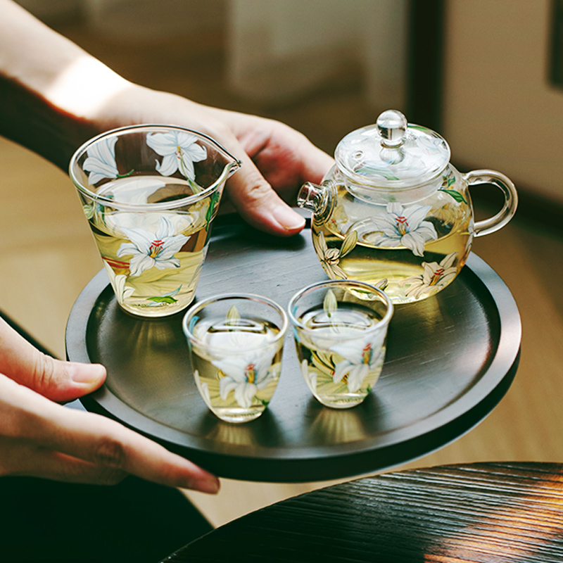 泽滕家玻璃茶具套装耐高温礼盒节日乔迁搬家泡茶水送人实用伴手礼