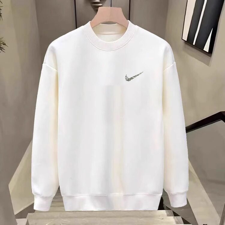 一折专区丨奥莱正品丨纯棉加绒卫衣春秋冬男潮流情侣圆领宽松长袖