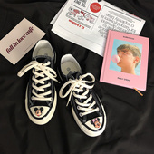 休闲帆布鞋 复刻情侣鞋 ins超火板鞋 韩版 个性 港味经典 学生布鞋