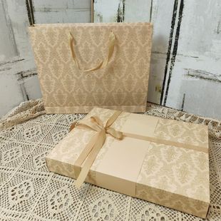 400克卡纸羊绒围巾礼盒公司福利送礼睡衣画框生日各节日新年礼包