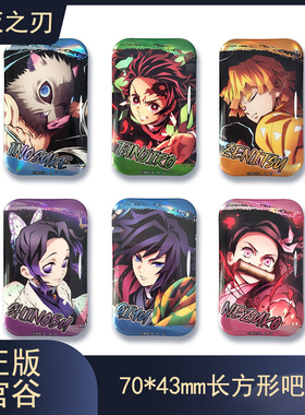 鬼灭之刃官方正版周边徽章祢豆子富冈义勇蝴蝶忍我妻善逸吧唧谷子