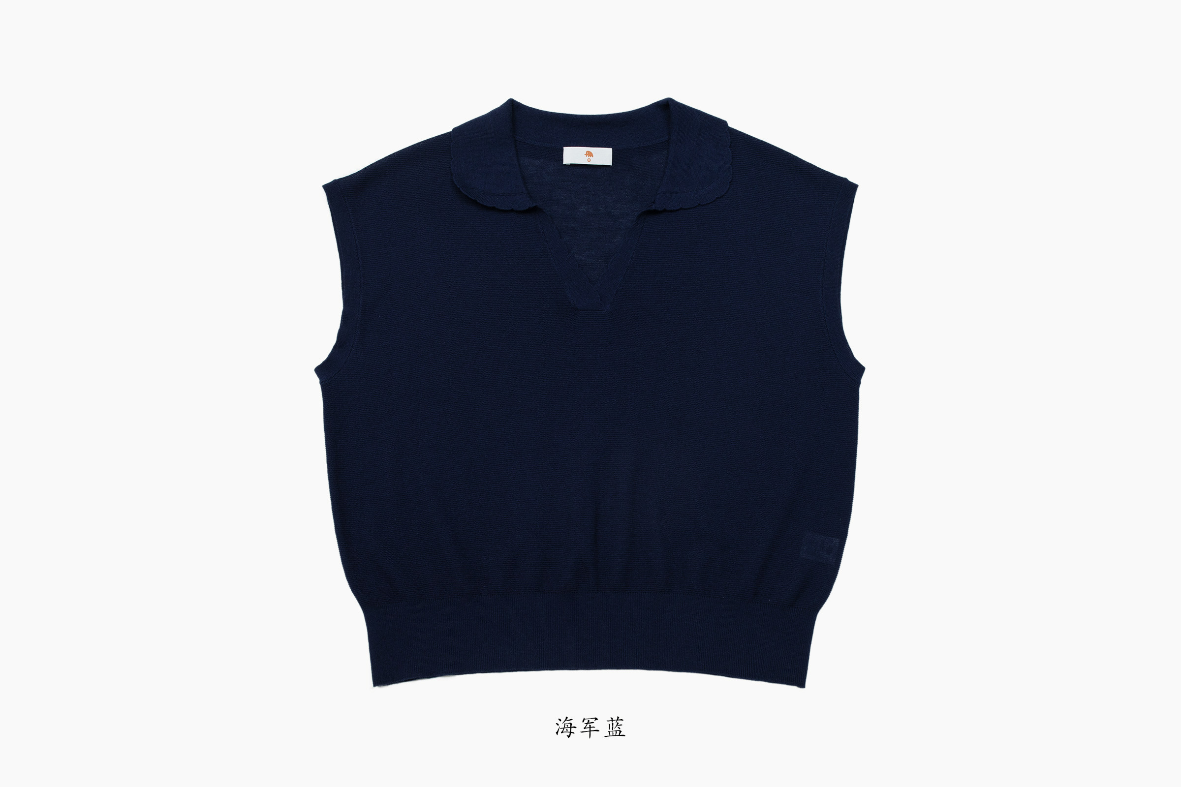 小金象真丝85%山羊绒15%女春夏高捻正反目复古花边领小飞袖针织衫
