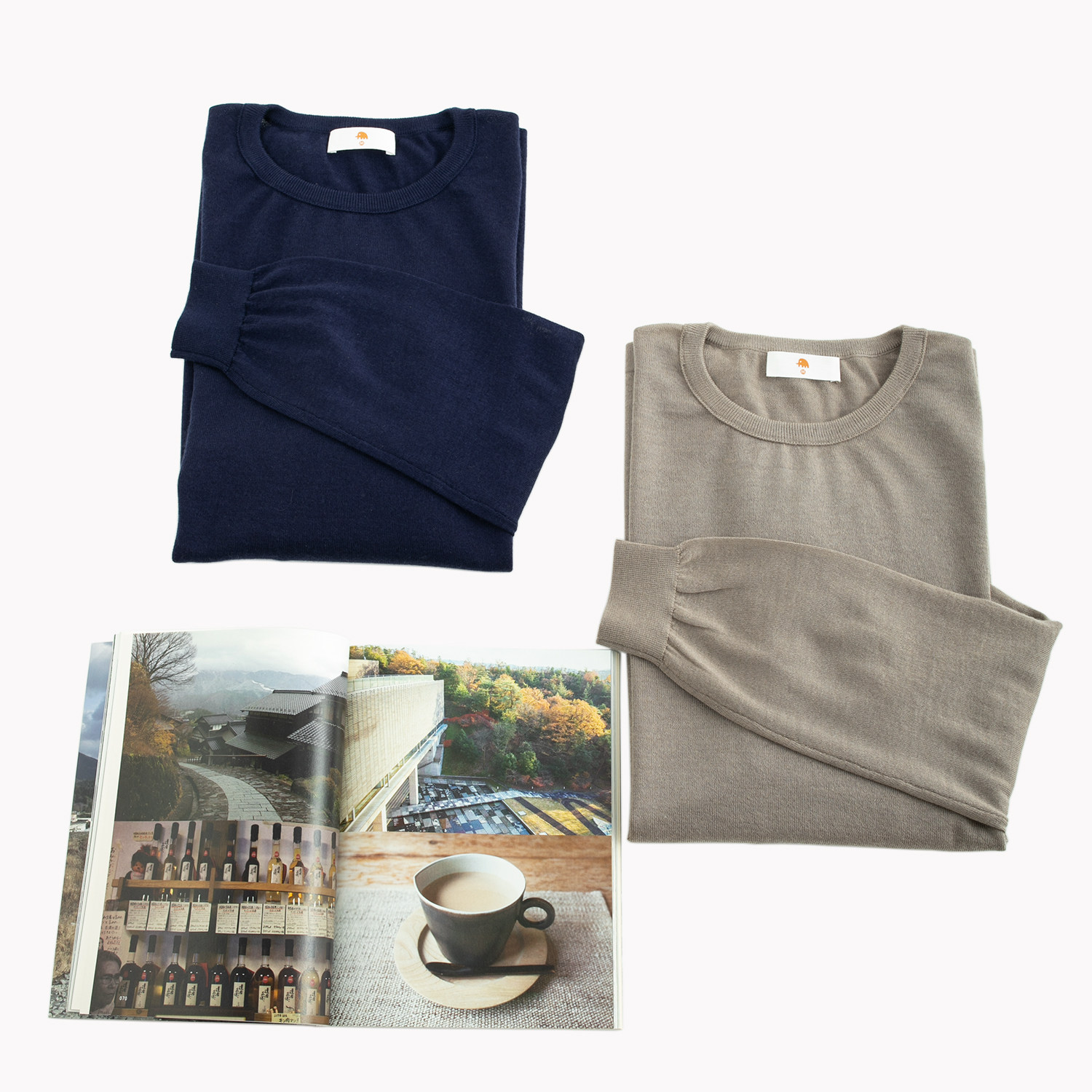 小金象 山羊绒70% 真丝30% -男春秋超薄简约小圆领宽松长袖套头衫